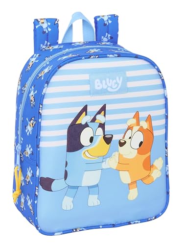 Safta Bluey Let'S Play – Zaino Per Bambini, Zaino Per La Scuola, Adattabile Al Carrello, Ideale Per L'Asilo, Comodo E Versatile, Qualità E Resistenza,