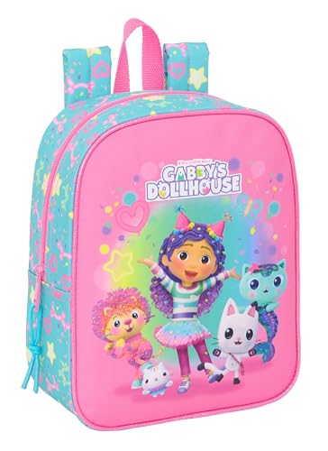 Safta Gabby'S Dollhouse Confetti - Zaino Per Bambini, Zaino Per Scuola, Adattabile A Carrozzina, Ideale Per Asilo, Comodo E Versatile, Qualità E Resis