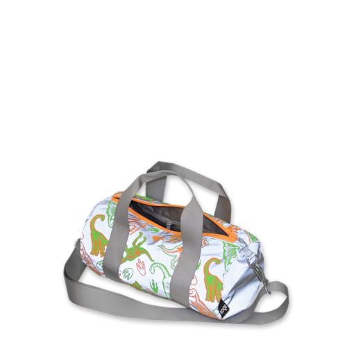 Dinosaur Skeleton Reflective Medium Weekender, Argento, Contemporaneo, Argento, Contemporaneo