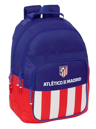 Safta Atletico De Madrid - Zaino Scuola Per Bambini, Ideale Per Bambini Di Diverse Età, Comodo E Versatile, Qualità E Resistenza, 32 X 15 X 42 Cm, Ros