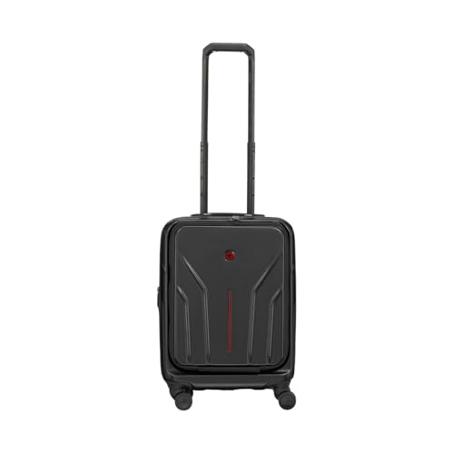 Wenger Amplix Valigia Rigida, Trolley Da Cabina, Bagaglio A Mano, 36 (45) L, Tasca Per Laptop E Tablet, Serratura, Viaggi Vacanze, Nero, 653323