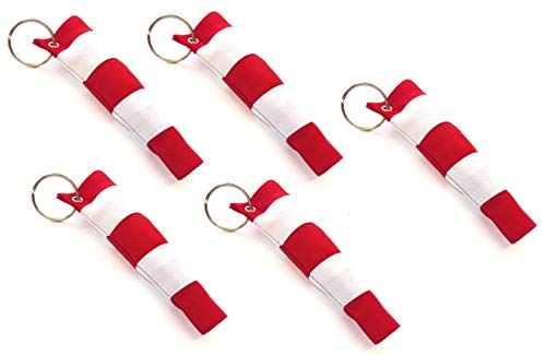 5 Portachiavi Manica A Vento - Windsock Cuciti