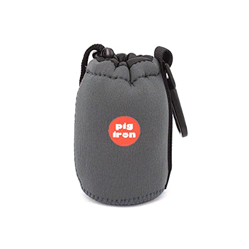 Pig Iron Custodia Di Lusso Per Obiettivi Mirrorless E Dslr, Fodera In Velluto Ultra Morbido, Spesso Imbottito In Neoprene., Grigio, Xs (Xs), Custodia