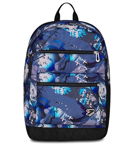 Seven Zaino Scuola Reversible Con Cuffie Wireless, Grigio Blu, Reversibile, 29 L, Scuola Media E Superiore, Zaino Ragazzo