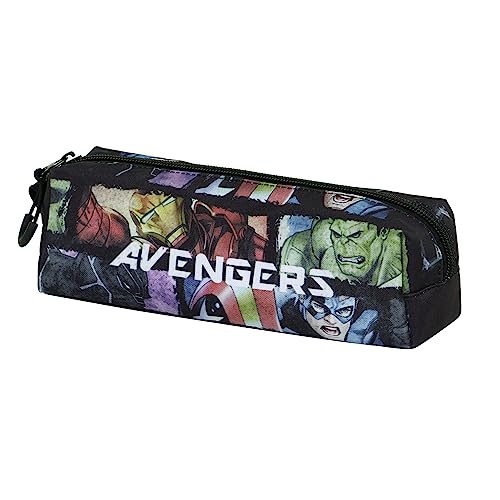 Marvel Avengers Superpowers-Astuccio Quadrato Fan 2.0, Multicolore, 21 X 8 Cm