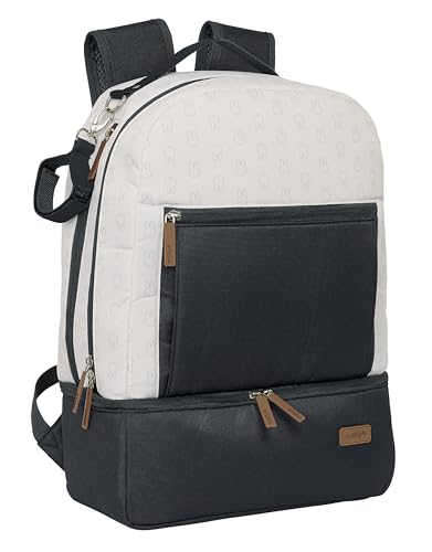 Safta Miffy Mum Moon - Zaino Per Accessori, Con Materiale Riciclato, Idrorepellente, Pratico E Confortevole, Resistente E Versatile, 30 X 15 X 43 Cm,