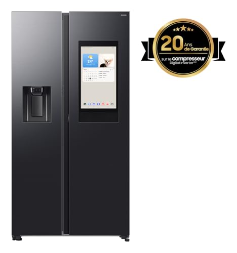 Samsung Rs90F66Befef - Frigorifero Side-By-Side Ai Con Congelatore, 178 Cm, 614 L, Erogatore Di Gelato/Acqua Con Attacco Per Acqua, Family Hub, Ai Ene