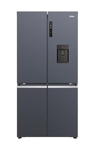 Haier Cube 90 Serie 5 Hcr5919Ehmb / Design Cube 4 Porte/Distributore D'Acqua E Macchina Per Cubetti Di Ghiaccio/Xl-Slime, Myzone & Humidity Zone/Abt/V