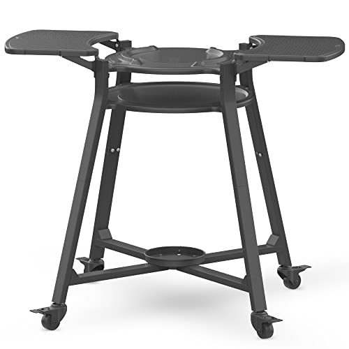 Solo Stove Supporto Portatile Per Il Forno Da Pizza Pi | Con Ripiano E Serbatoio Del Gas, Piano Suddiviso, Acciaio Inox Verniciato A Polvere, 120 X 89