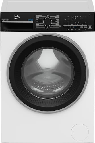 Beko - Ambt3104S - Lavatrice Standard 10 Kg, Classe A, 1400 Giri, Inverter, Display Touch, Oblò Nero, Display Touch
