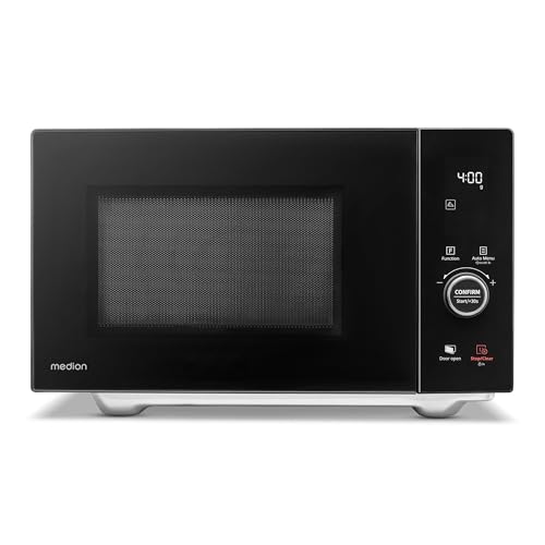 Medion Microonde Con Grill E Aria Calda (25 Litri, 900 Watt, 1100 Watt Grill Superiore E 500 Watt Grill Inferiore, 2100 Watt Funzione Aria Calda, 11 P