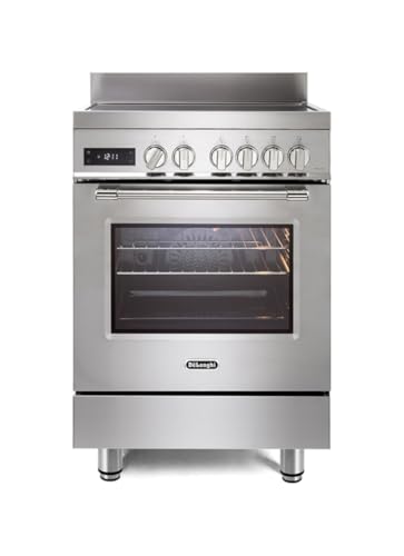 De'Longhi Pro 66 Mxl In Cucina A Induzione, 60 Cm, Forno Elettrico Multifunzione, 4 Zone, 1 Bridge, Linea Professional, Easy Steam, Termonventilata 3D