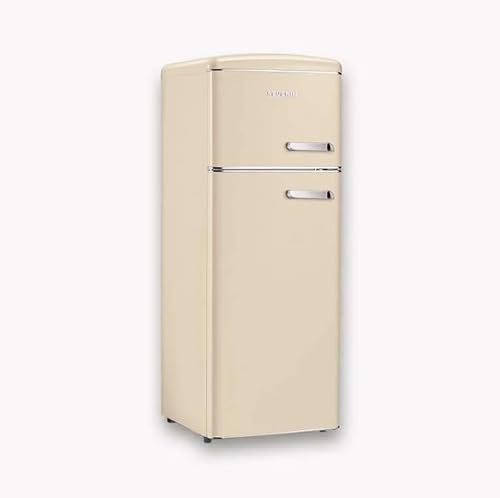 Severin Rkg 8903 Retrò - Frigorifero Doppia Porta, 206 Litri, Statico, Colore Crema, Aperura Porta A Sinistra