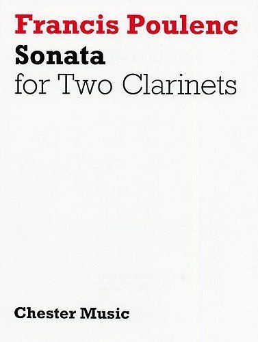 Poulenc: Sonata For Two Clarinets (In B Flat And A) Player'S Score. For Clarinetto(Duetto)