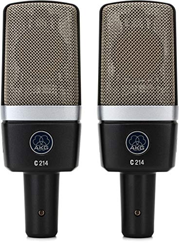 Akg C214 Microfono A Condensatore A Diaframma Largo - Coppia Stereo Abbinata