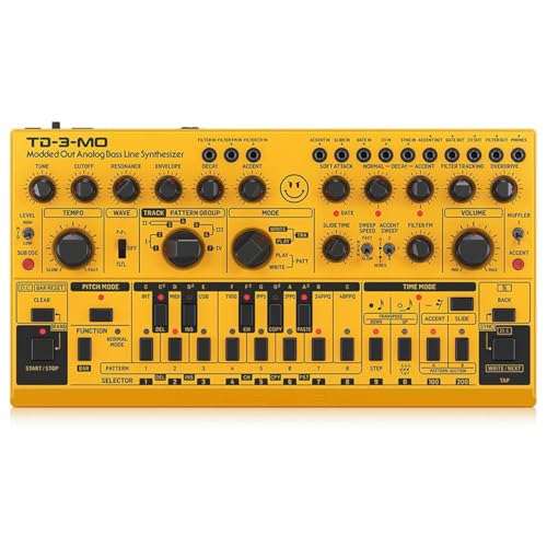 Behringer Td-3-Mo-Am Sintetizzatore Di Linea Di Basso Analogico "Modded Out" Con Vco, Vcf Controllabile Tramite Midi E Oscillatore Sub-Armonico