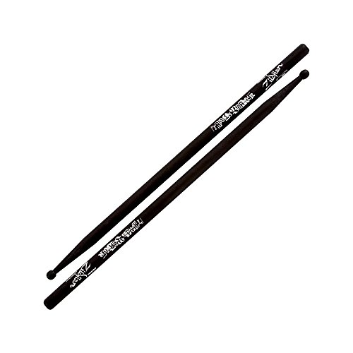Zildjian Astblk Travis Barker Wood Tip Bacchette, Nero