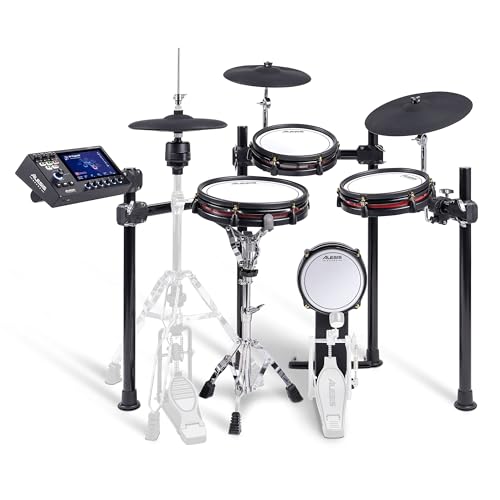 Alesis Strata Club - Batteria Elettronica Con 144.000 Campioni, Touchscreen, Piatti Tri-Zona, Percussioni In Mesh Bi-Zona E Grancassa Da 8"