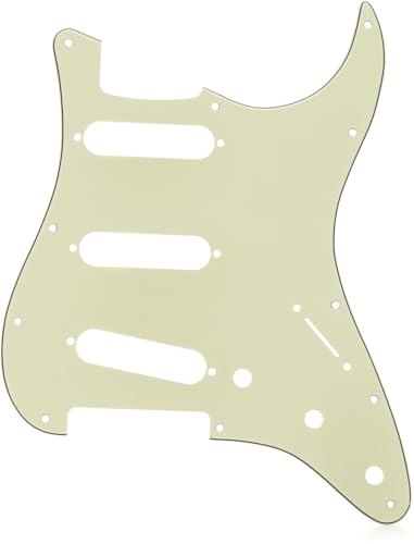 Fender® »Modern-Style Stratocaster® S/S/S Pickguard - 11-Hole« Battipenna Per Chitarra Elettrica | 4-Strati | Finitura: Mint Green