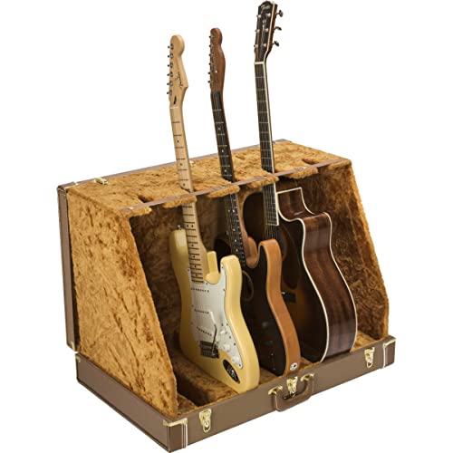 Fender Classic Series 5 Guitar Case Stand Brown - Supporto Per Chitarre