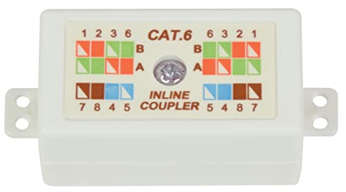 Av:Link | Rj45 Cat 6 Gigabit Inline Punchdown Krone Coupler Joiner Per Cavi Ethernet