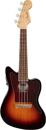 Fender Fullerton Jazzmaster Uke 3-Color Sunburst Concert Ukulele