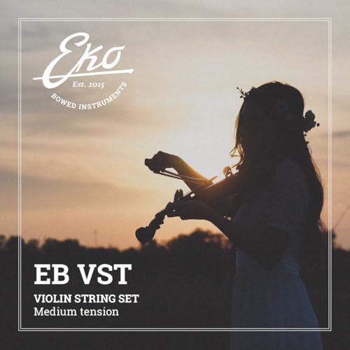Eko Bowed Instruments, Set Corde Per Violino 4/4 Con Nucleo In Acciaio | Suono Stabile E Affidabile | Ideale Per Studenti E Principianti