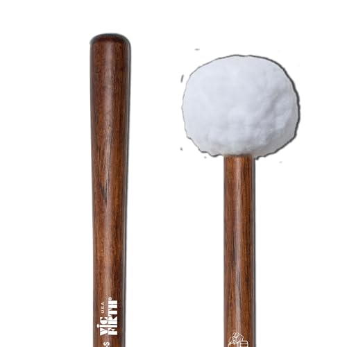Vic Firth - Mazzuolo Per Grancassa Da Marcia Serie Corpsmaster® - Mb1S - Morbida - Testa Di Piccolo