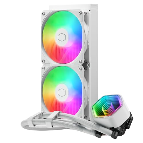 Cooler Master Masterliquid 240 Core Ii Cpu Sistema Raffreddamento A Liquido - Sistema Aio 240Mm (Tdp Max 260W), Pompa Doppia Camera Gr9, Ventole Argb