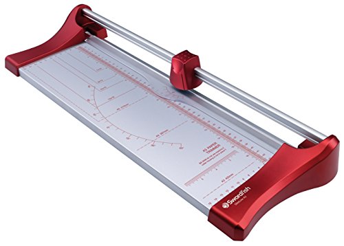Swordfish 40263 Slimline A4 - Taglierina Per Carta, 10 Fogli, Colore: Blu A3 Rosso