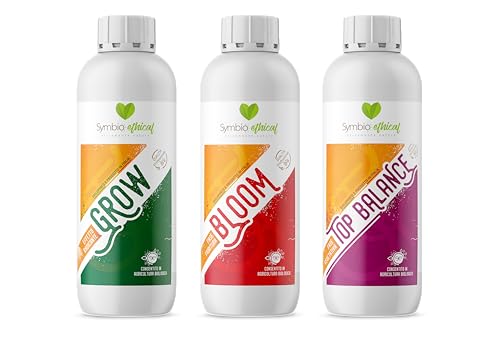 Symbioethical - Kit Fertilizzante Indoor E Outdoor, Grow 550 Gr, Bloom 550 Gr, Top Balance 550 Gr