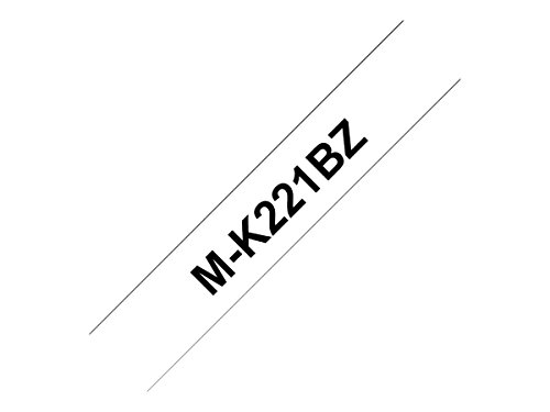 Brother Mk221Bz Tape, 9 Mm, Nero/Bianco, 10