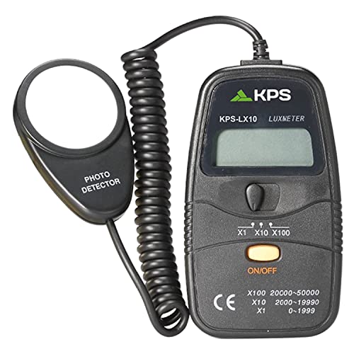 Kps-Lx10 Luxmetro Digitale Portatile Misuratore Di Luce Con 3 Scale 2.000/20.000/50.000 Lx