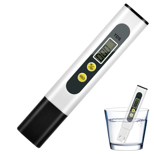 Test Acqua Potabile, Test Acqua Acquario, 3 In 1 Digitale Misuratore Tester Tds&Ec Per Acqua Potabile, Acquario, Nuoto, Plage De Mesure 0-9990 Ppm