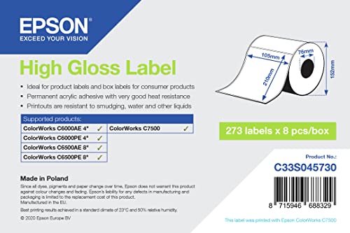 Nuance Rotolo Et High Gloss-Die-Cut 105X210, 273 Labels