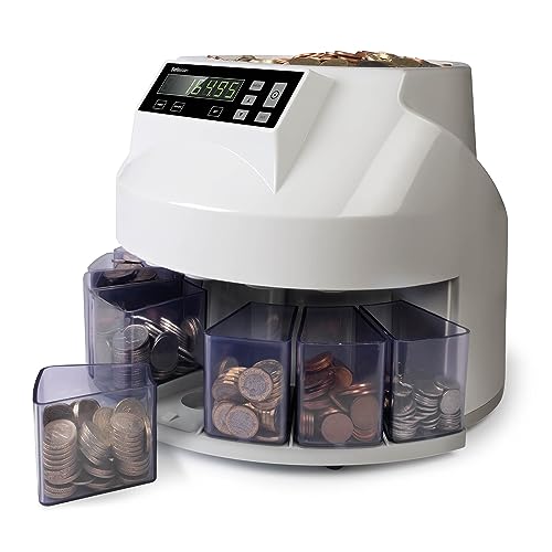 Safescan Contatore Monete Da 1250 Gbp Che Valuta Rapidamente E Ordina Monete Britanniche Miste - Separatore Di Monete Per Denominazione - Macchina Per