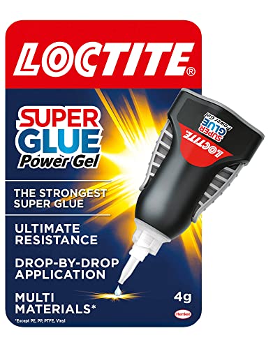 Loctite Super Glue Power Flex Control, Super Glue Gel Flessibile, Supercolla Con Formula Antigoccia Per Applicazioni Verticali, Colla Trasparente Con 