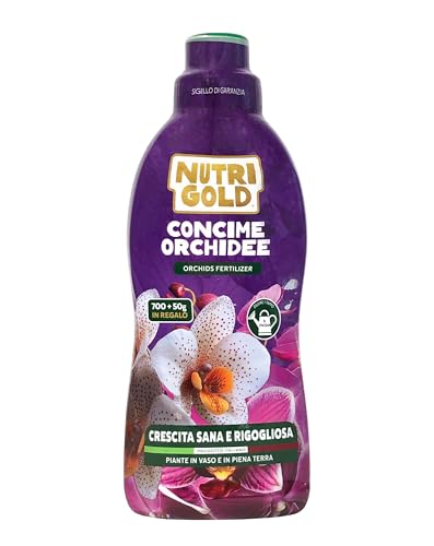 Nutrigold® Concime Orchidee Maxi Formato|Fertilizzante Specifico Per Orchidee Con Microelementi Chelati - Stimola Fioriture Colori Brillanti - Nutrien
