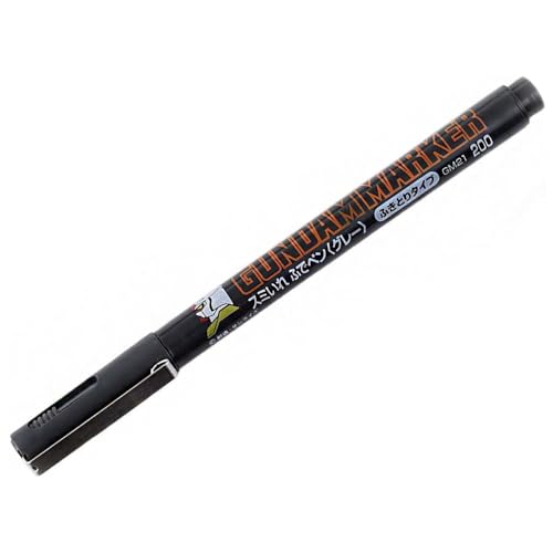 Gsi Creos Gundam Marker Gm21 Gray Sumi-Ire Brush Pen Gunpla