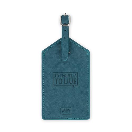 Legami - Etichetta Bagaglio, Luggage Tag Per Valigia, Accessorio Per Viaggio Aereo Crociera Treno, Tag Del Bagaglio Per Proteggi Dati In Pelle Pu E Mi