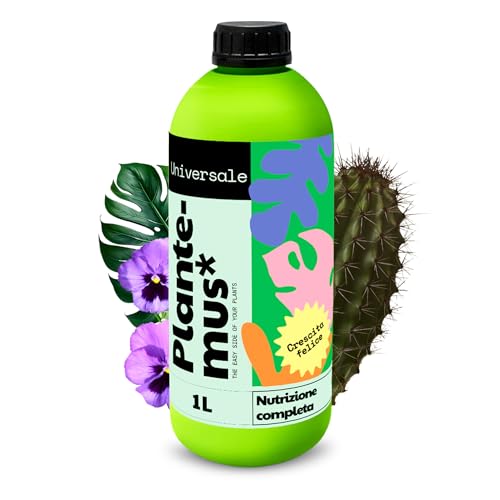 Plantemus Concime Universale Liquido Per Piante D'Interno E D'Esterno, Fiori, Alberi, Arbusti, Concime Nutrizionale Di Qualità Professionale, 1 L