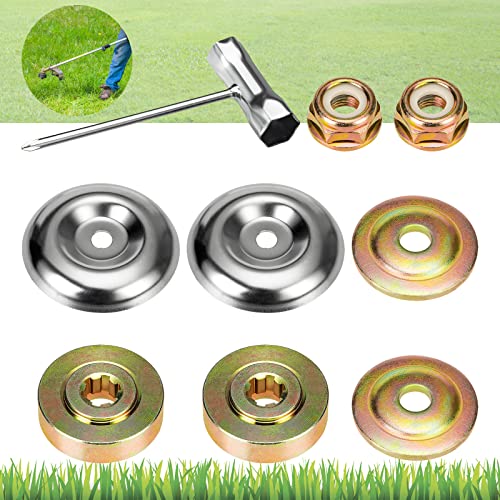 Strimmer Decespugliatore Accessori 9 Pezzi Metallo Kit Adattatore Tosaerba Multifunzione Decespugliatore Ricambi Per Tosaerba Macchina Per L'Irrigazio