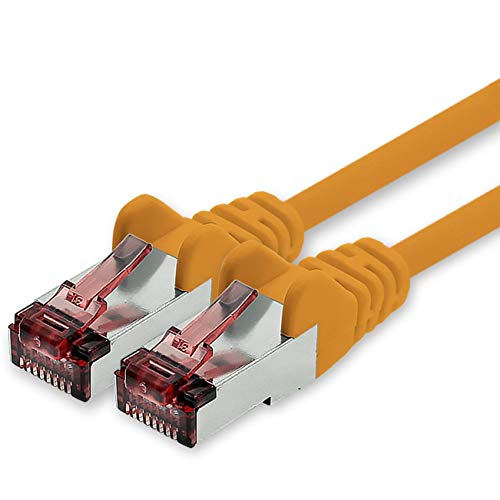 Freiwerk Cavo Di Rete Cat.6 5M Arancione - 1 X Cavo Ethernet Lankabel Cat6 Cavo Di Rete Lan Sftp Pimf Patchcable 1000 Mbit S Compatibile Con Cat5 Cat5