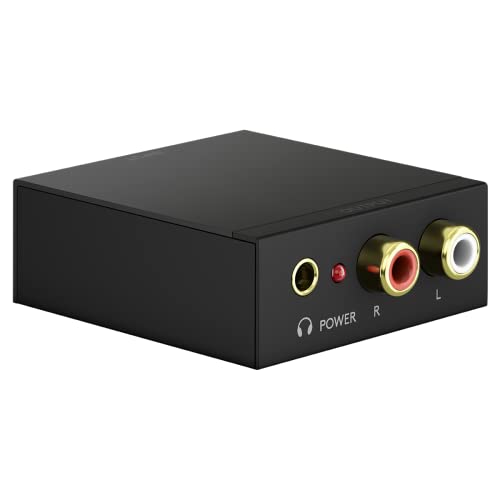 Goobay 58493 Toslink Extractor Audio S/Pdif Digital A Analogico/Adattatore Audio/Conversione Di Segnali Audio/Jack Rca E Lettore Blu Ray, Ps4, Ps5,/Ne