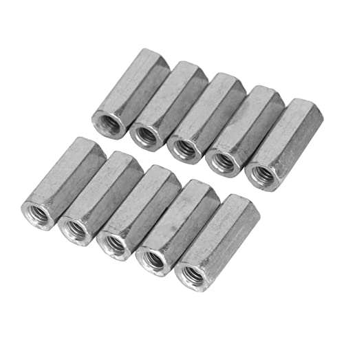 5Pz M6 * 40 Dado Esagonale Lungo Dado A Barretta Lunga Dado Accoppiamento Esagonale Filettatura Femmina Raccordo Dritto Esagono Incassato Barra Filett