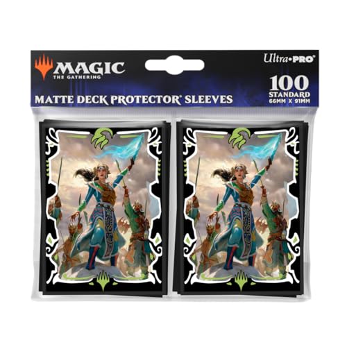 Ultra Pro - Tarkir Dragonstorm Eshki, Temur'S Roar (Temur Roar Commander Deck) 100Ct Deck Protector Sleeves For Magic: The Gathering | Accessori Per L