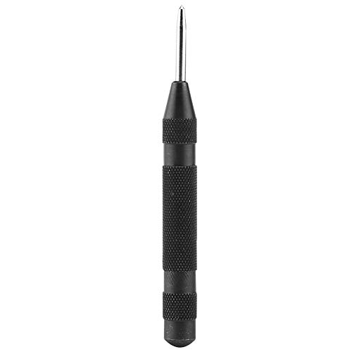 Gloglow Centro Punch, 1Pc Nero Centro Automatico Punch Legno Press Dent Marking Tool Automatic Center Punch Locator