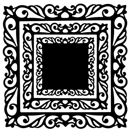 Ideen Mit Herz Stencil Per Goffratura E Punzonatura | Cornici E Centrini | 3 Pezzi In Diverse Dimensioni | Compatibile Con Macchine Fustellatrici Più 