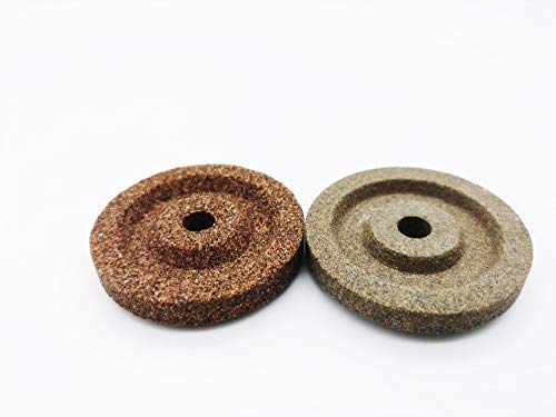 Coppia Mole Smeriglio Affilatoio Affila Lama Ø40-8-6Mm/ Ø40-8-6Mm Made In Italy