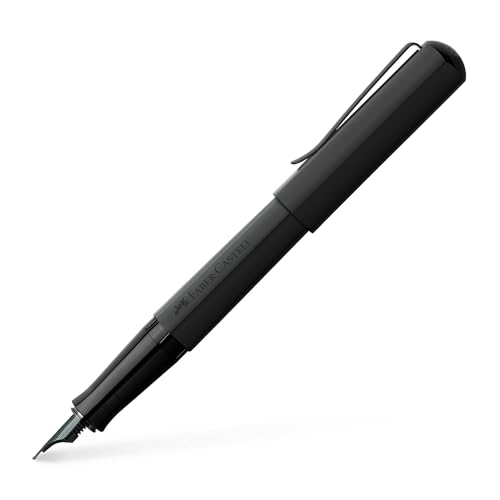 Faber-Castell 150571 - Stilografica Hexo, Larghezza Pennino F, Nero Opaco, 1 Pz.